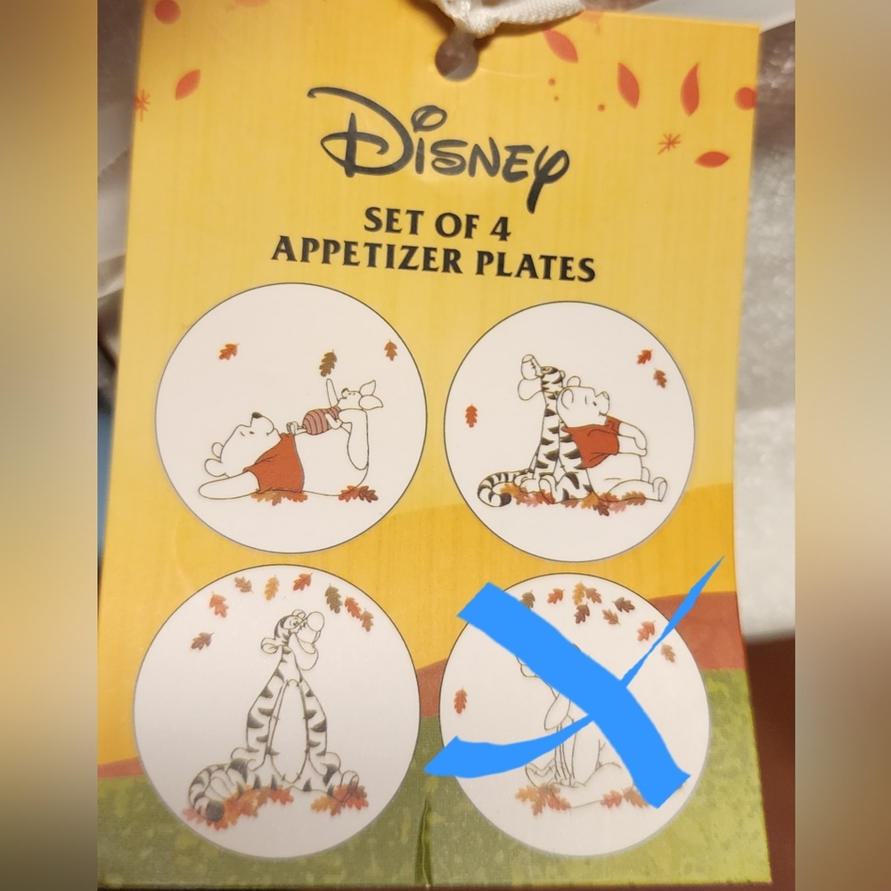 Disney Winnie the Pooh Appetizer Plates Set